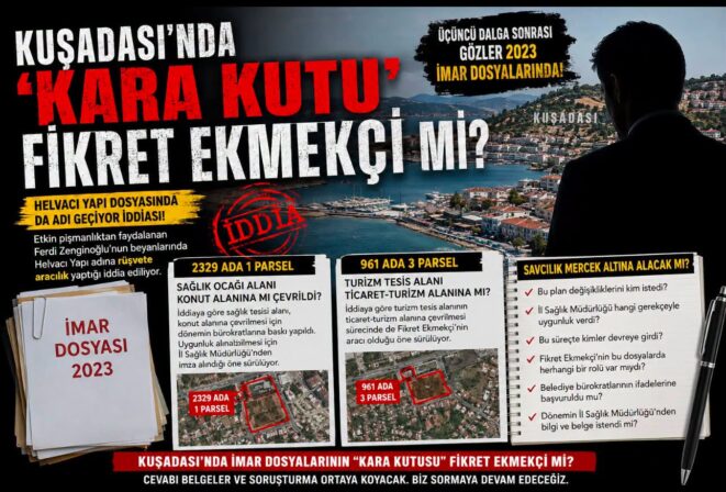 KUŞADASI’NDA GÖZLER 2023 İMAR DOSYALARINDA: KULİSLERDE “FİKRET EKMEKÇİ” İDDİALARI