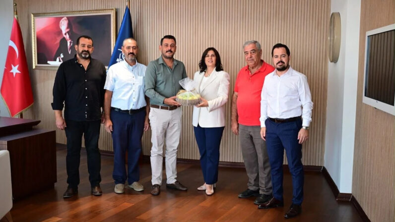 Başkan Çerçioğlu’na Germencik Ziraat Odası’ndan ziyaret