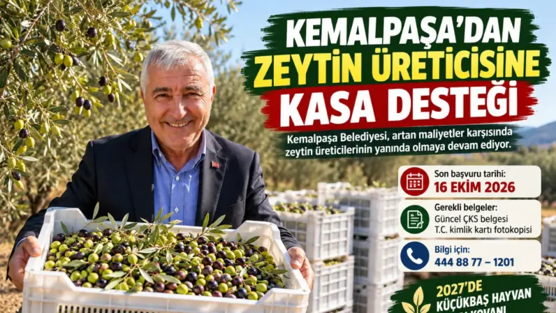 Kemalpaşa’da Zeytin Kasası Desteği